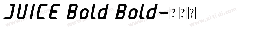 JUICE Bold Bold字体转换
